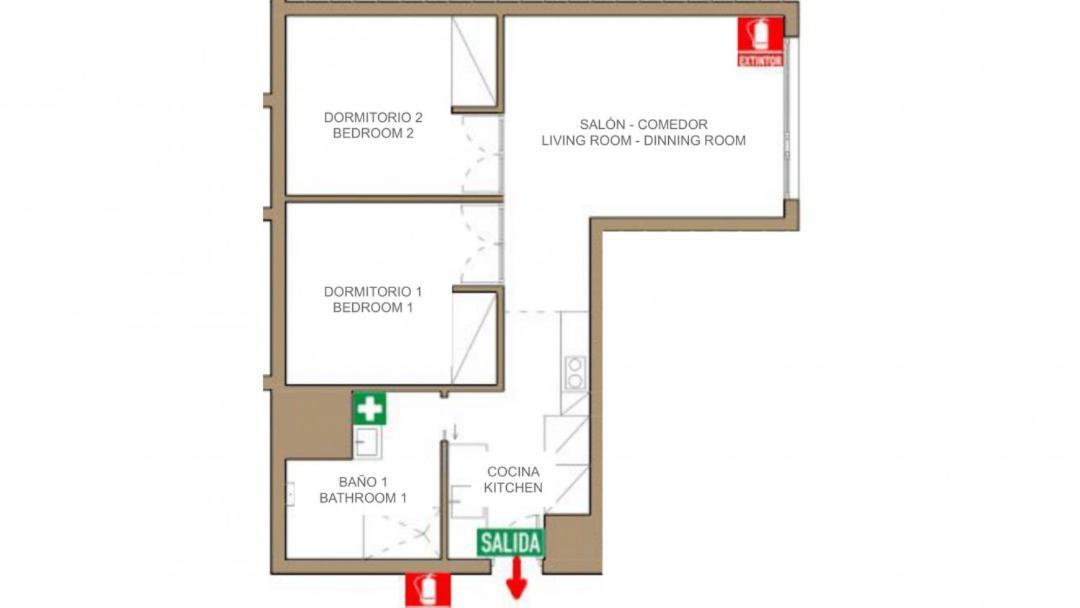 2 Bedrooms 1 Bathroom Furnished - Justicia - Executive Style - Mintystay مدريد المظهر الخارجي الصورة